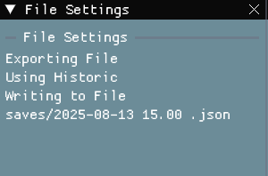 Sample Export GUI